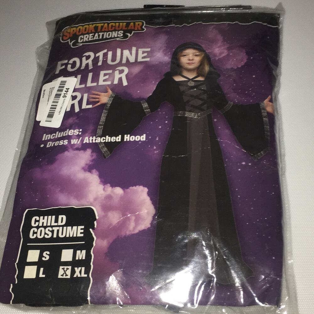 Spooktacular Creations Hooded Robe Costume For Girls Halloween Role-Playing